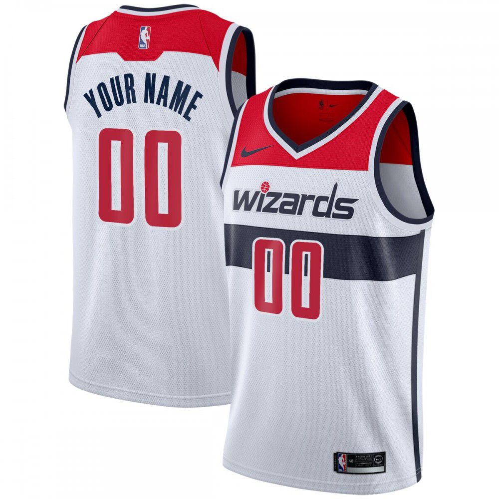Washington Wizards 2020/21 Swingman Custom Jersey - Association Edition - White-Pro Kit Vault | Brand New 26/27 Sports Jerseys